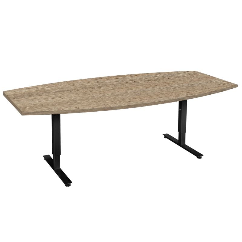 Mesa de reunión con forma de barril