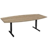 Mesa de reunión con forma de barril