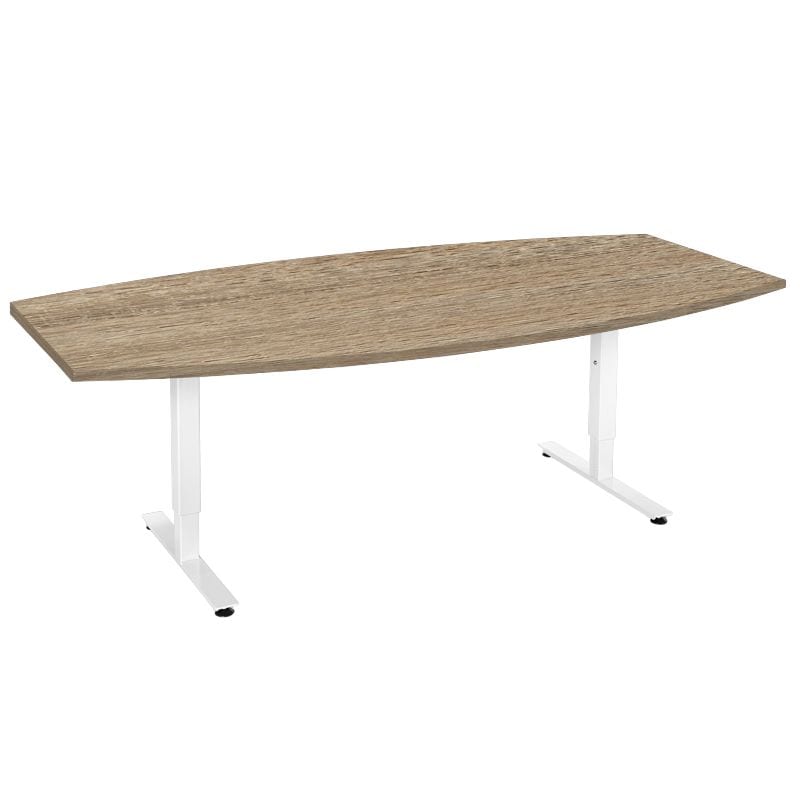 Mesa de reunión con forma de barril