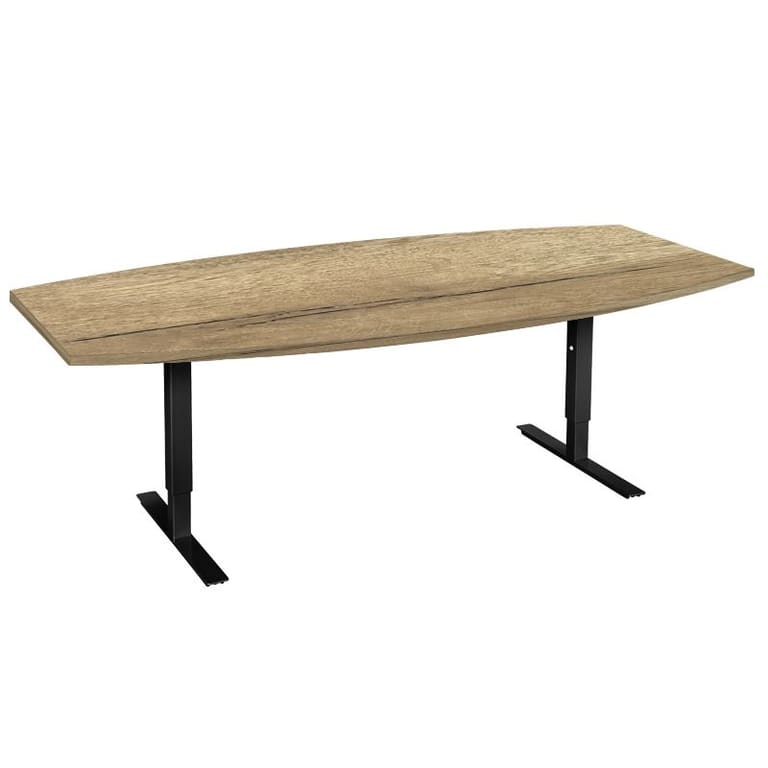 Mesa de reunión con forma de barril