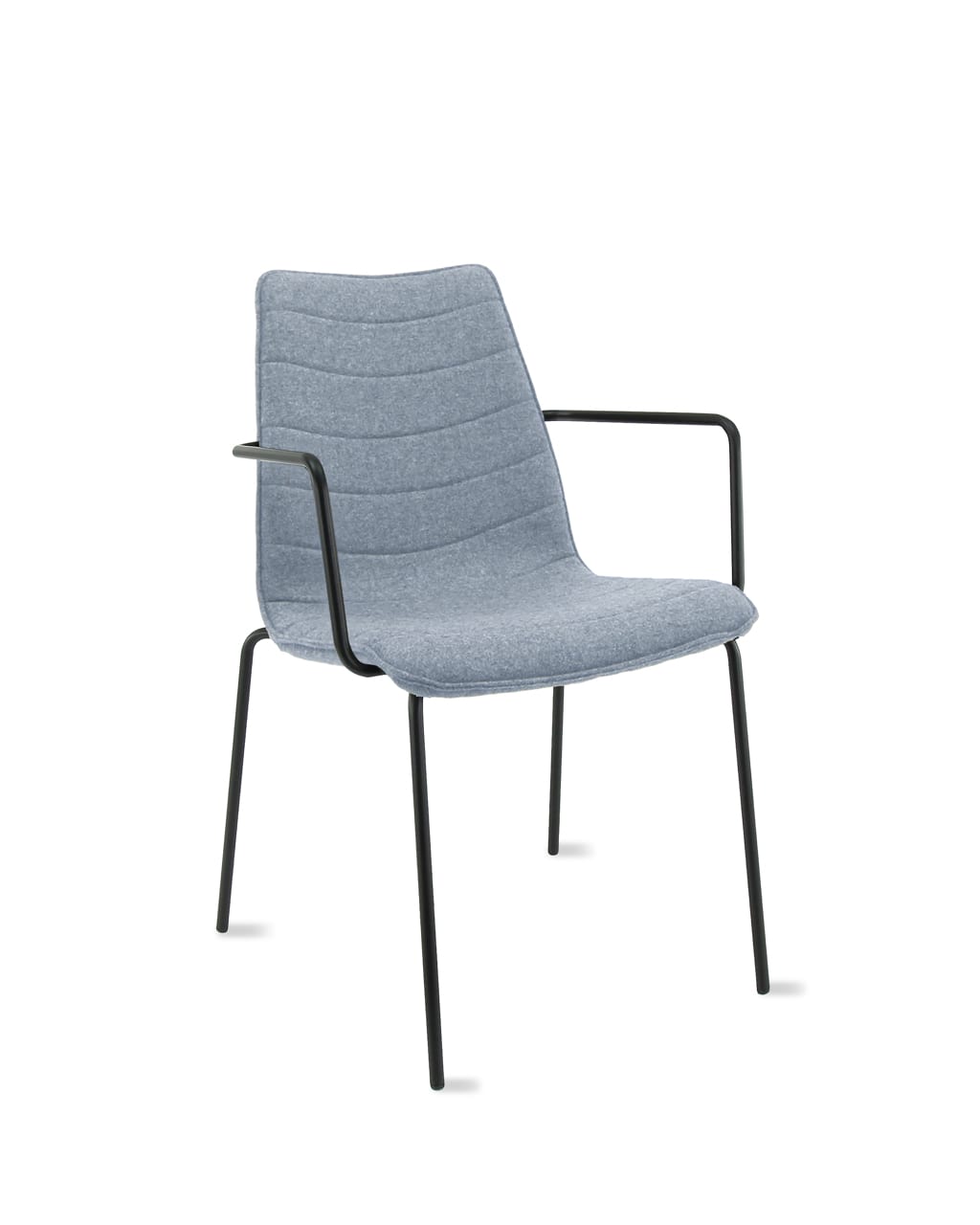 Chaise de réunion en feutre de laine