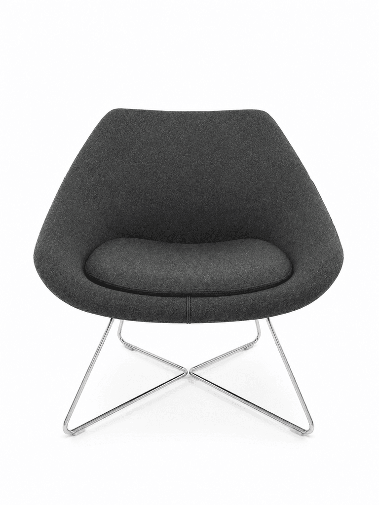 Allermuir Open Lounge Chair Grijs